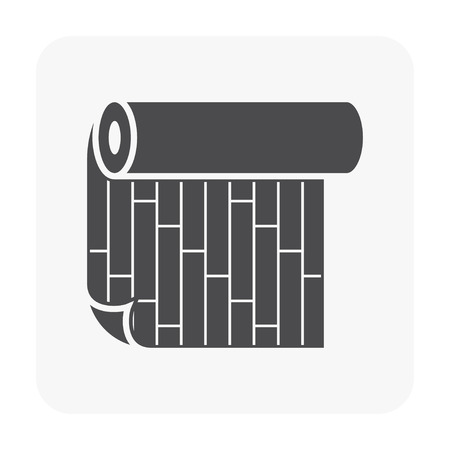 Linoleum pattern icon isolated on white background.のイラスト素材