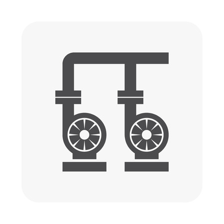 Water pump icon on white.のイラスト素材