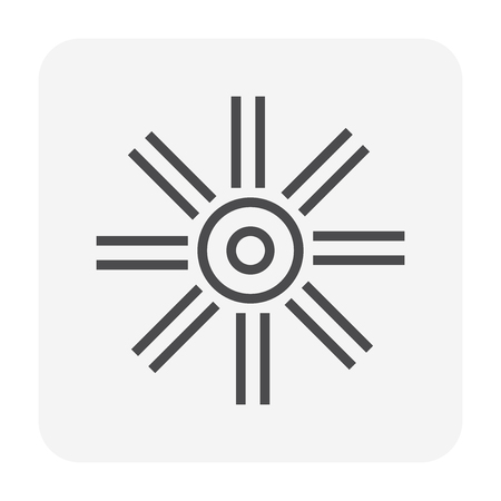 Air duct cleaning tool icon, 64x64 perfect pixel and editable stroke.のイラスト素材
