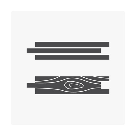 Wood floor icon on white.の写真素材