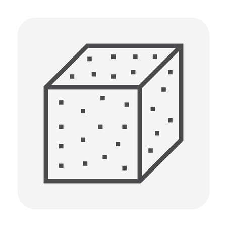 Concrete strength testing icon, 64x64 perfect pixel and editable stroke.の写真素材