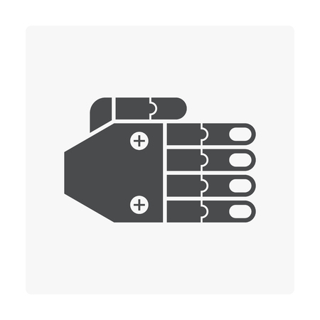 Robot arm icon on white.のイラスト素材