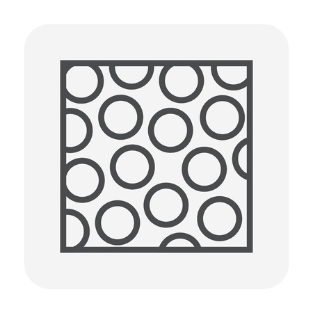 Soil structure icon, 64x64 perfect pixel and editable stroke.のイラスト素材