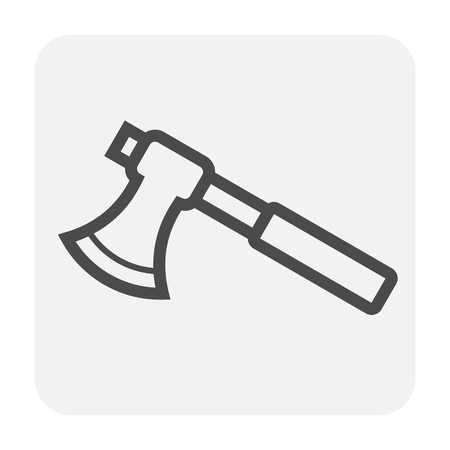Firefighter tool icon design, black and outline.のイラスト素材