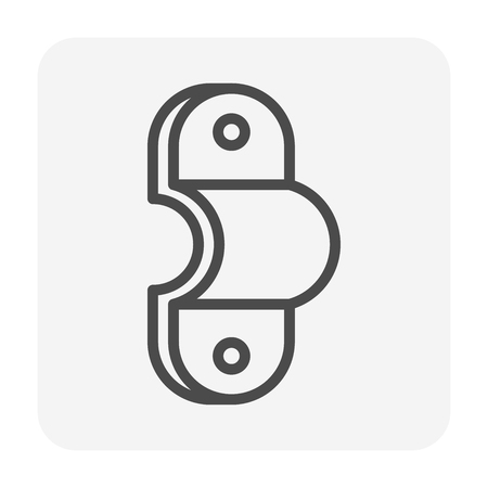 Pipe fitting and part for plumbing and piping work.のイラスト素材