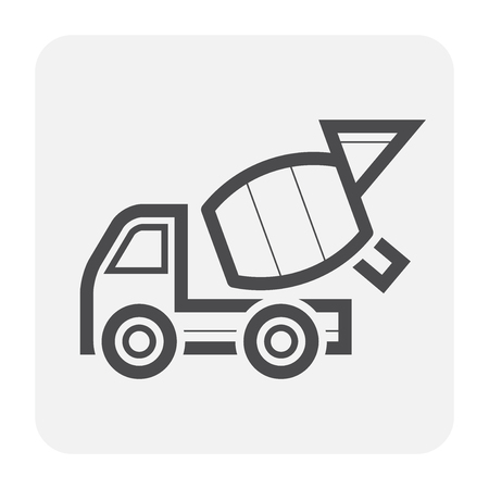 Concrete icon design, black and outline.のイラスト素材
