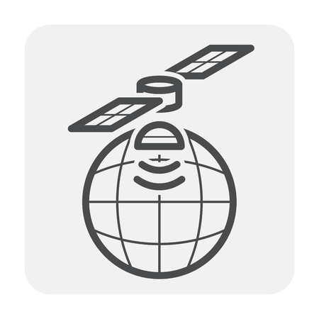 Communication equipment icon on white.のイラスト素材