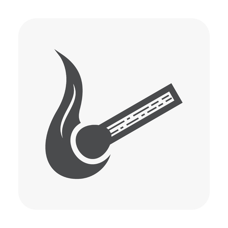 Fire icon on whiteのイラスト素材