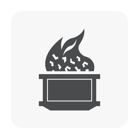 Metallurgy industry icon on white.のイラスト素材