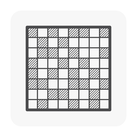 Mosaic icon, black color.のイラスト素材