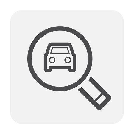 Car security and equipment icon on white.のイラスト素材