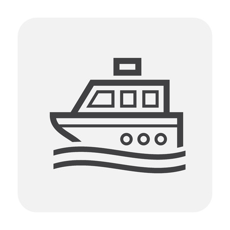 Ship icon design, black color.のイラスト素材
