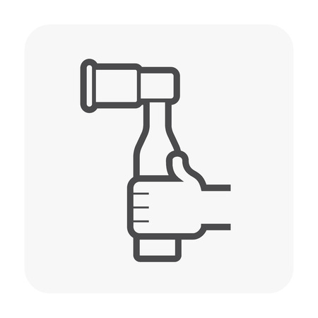 Construction tool icon on white.のイラスト素材