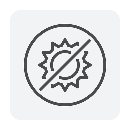 Packaging symbol design for cargo business, editable stroke.のイラスト素材