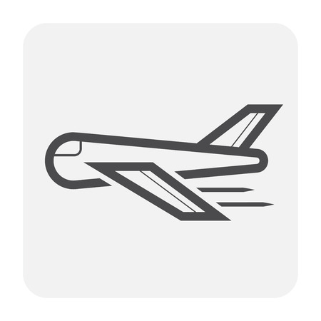 Airplane icon for freight shipping design.のイラスト素材