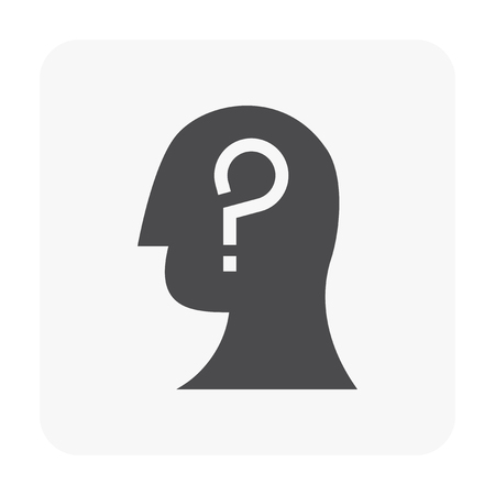 Stressed and emotion icon on white.のイラスト素材