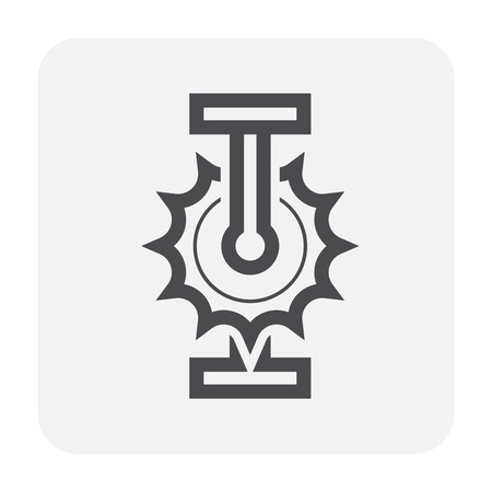 Bike part and equipment icon design, black and outline.のイラスト素材