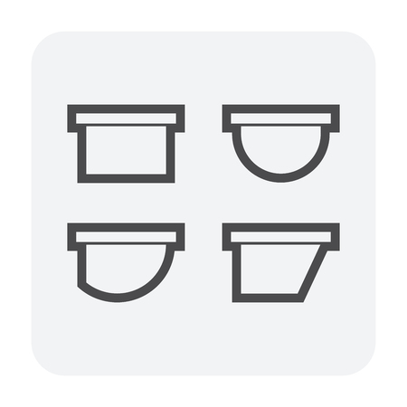 Gutter and drainage system icon.のイラスト素材