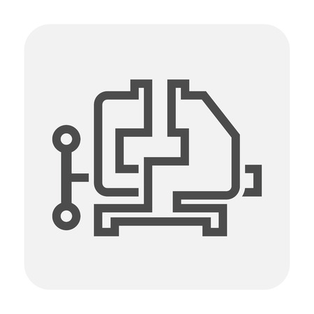 Clamp tools icon for industry work.のイラスト素材