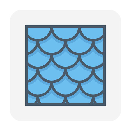 Roofing material icon design.のイラスト素材