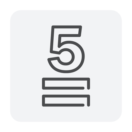 Packaging symbol design for cargo business, editable stroke.のイラスト素材