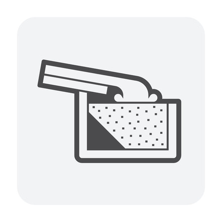 Gutter and drainage system icon.のイラスト素材