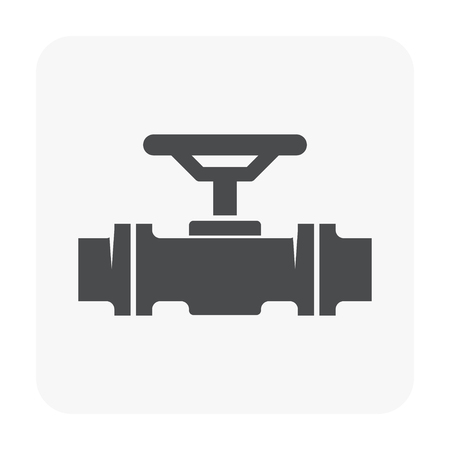 Flow control valve icon.のイラスト素材