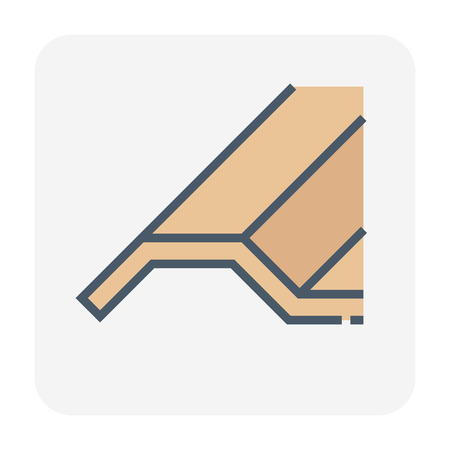 Roofing material icon design.のイラスト素材