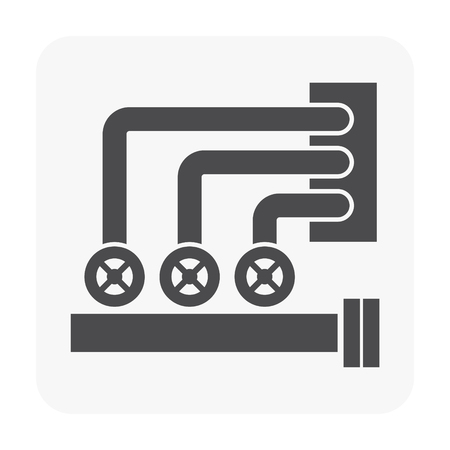 Fire sprinkler icon on white.のイラスト素材