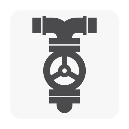 Fire hose pipe icon on white.のイラスト素材