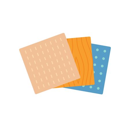 Vinyl floor material catalogue icon on white.のイラスト素材