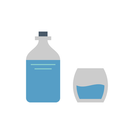 Water drink and health icon design.のイラスト素材