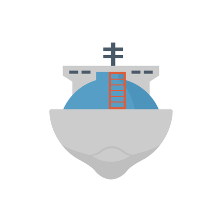 Natural gas shipping and cargo ship icon.のイラスト素材