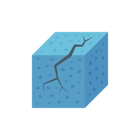 Concrete specimen cube type icon design.のイラスト素材