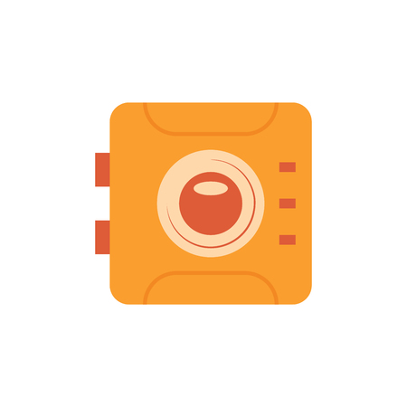 Sport camera and photography equipment vector icon.のイラスト素材