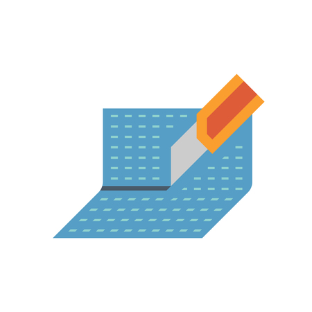 Vinyl floor construction icon on white.のイラスト素材