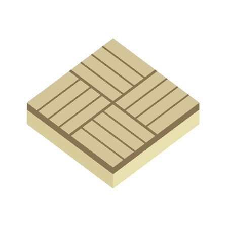 Concrete paver block brick floor icon for landscaping design.のイラスト素材