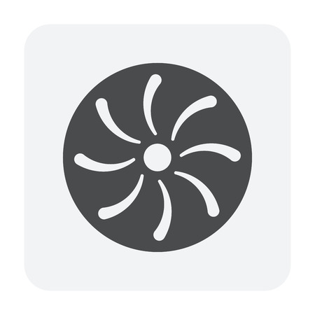 Water pump icon design, black and outline.のイラスト素材