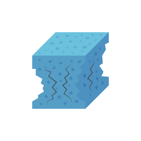 Concrete specimen cube type icon design.のイラスト素材