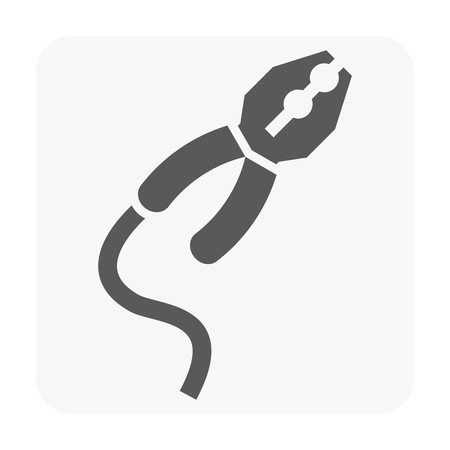 Car part and tool icon on white.のイラスト素材