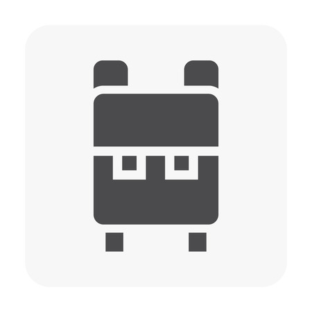 Camping and activity icon on white.のイラスト素材