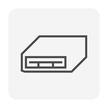 Air conditioner icon, 64x64 perfect pixel and editable stroke.のイラスト素材