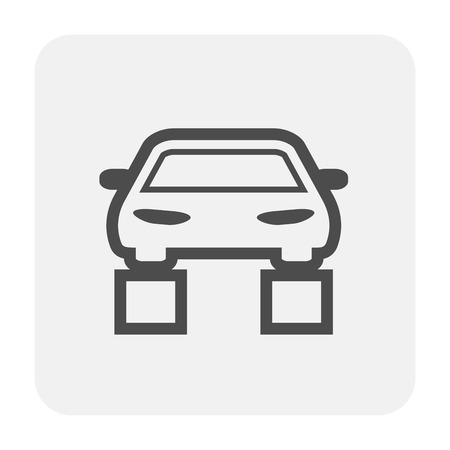 Car maintenance icon on white.のイラスト素材