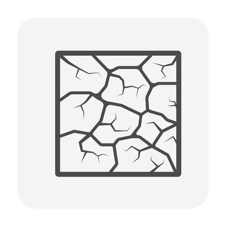 Soil testing and tool icon, black color.のイラスト素材
