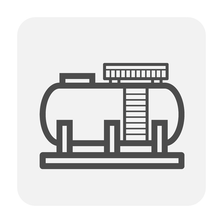 Gas tank icon design, black color.のイラスト素材