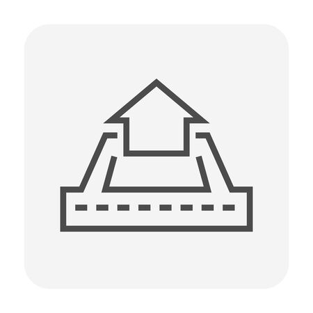Real estate business icon design, 64x64 perfect pixel and editable stroke.のイラスト素材