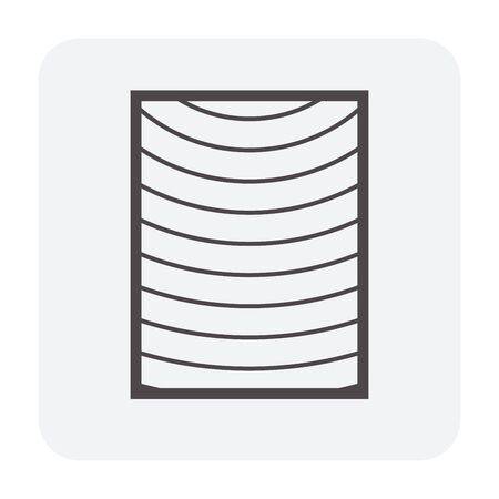 Wood and sawmill icon design, black and outline.のイラスト素材