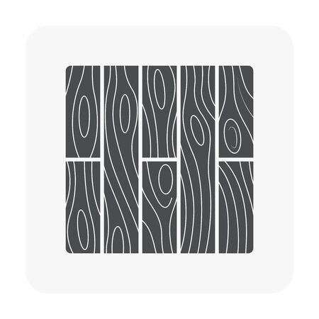 Wood floor pattern icon on white.のイラスト素材