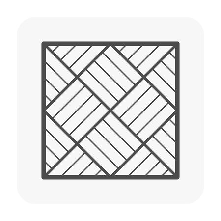 Wood floor and material icon.のイラスト素材