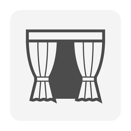 Curtain and blind icon design.のイラスト素材
